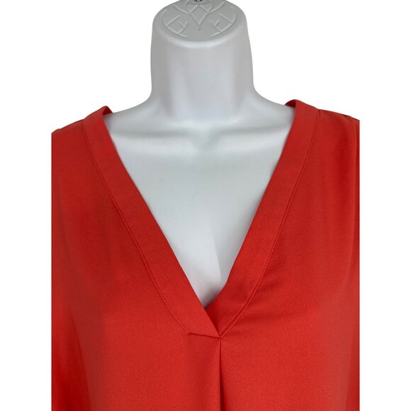 Banana Republic Womens V-Neck Flowy Short Sleeve Top Size 2X - Picture 2 of 9